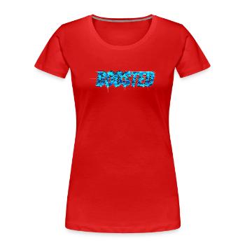 Camouflage de la scène de tuning Turbo Friends boosté - T-shirt bio Premium Femme - rouge - Devant - Mia (176cm)