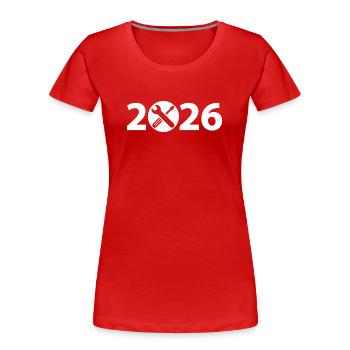 Renovierung 2026, Handwerker 2026, Bauherr 2026 - Frauen Premium Bio T-Shirt - Rot - Vorne - Mia (176cm)
