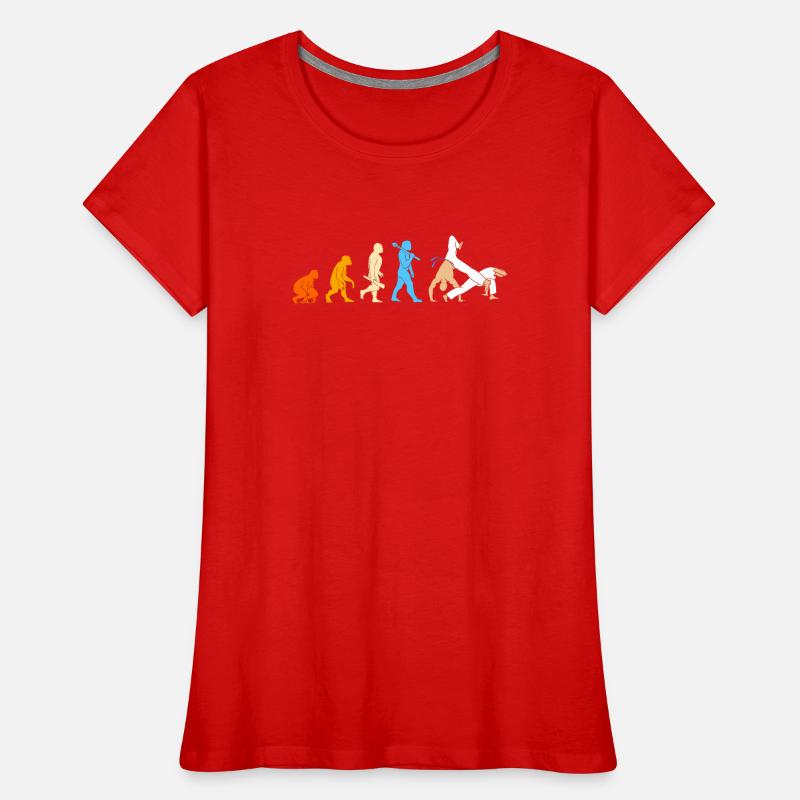 Évolution de la capoeira T-shirt bio Premium Femme