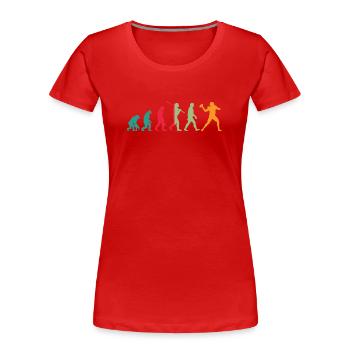 Football américain - T-shirt bio Premium Femme - rouge - Devant - Mia (176cm)