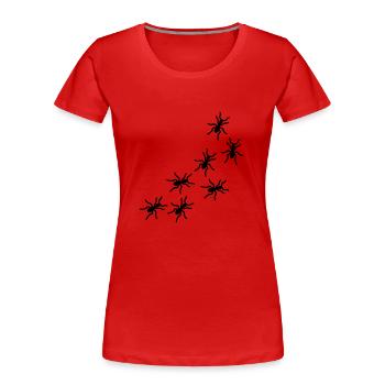 Ameise - Frauen Premium Bio T-Shirt - Rot - Vorne - Mia (176cm)