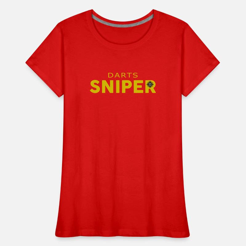 Fléchettes Sniper - Conception de lecteur de précision T-shirt bio Premium Femme