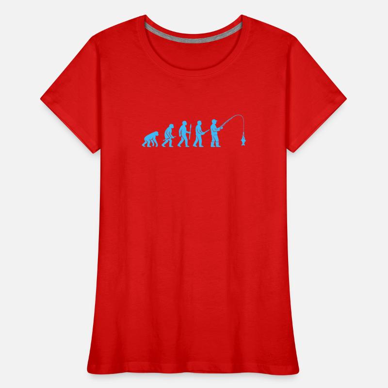 Evolution des Angelfangs Frauen Premium Bio T-Shirt