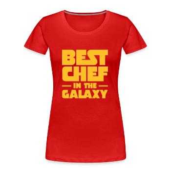 Best Chef In The Galaxy - T-shirt bio Premium Femme - rouge - Devant - Mia (176cm)