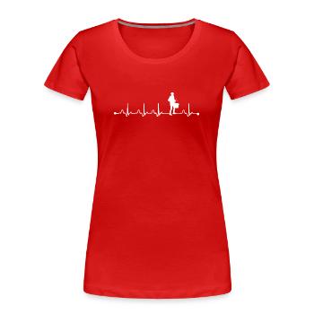 Snare Drumkit Spieler Marching Band Papa Drumline - Frauen Premium Bio T-Shirt - Rot - Vorne - Mia (176cm)