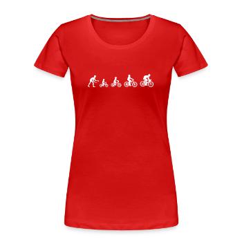 Rad Evolution - T-shirt bio Premium Femme - rouge - Devant - Mia (176cm)
