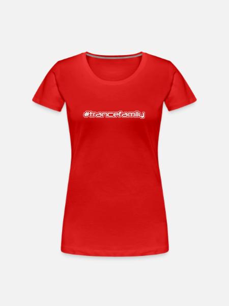 TranceFamily - Frauen Premium Bio T-Shirt - Rot