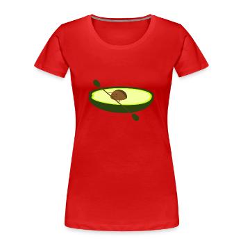 Healthy paddling - Women's Premium Organic T-Shirt - red - Front - Mia (176cm)