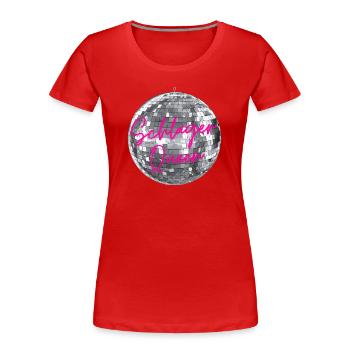 Schlager Queen - Women's Premium Organic T-Shirt - red - Front - Mia (176cm)