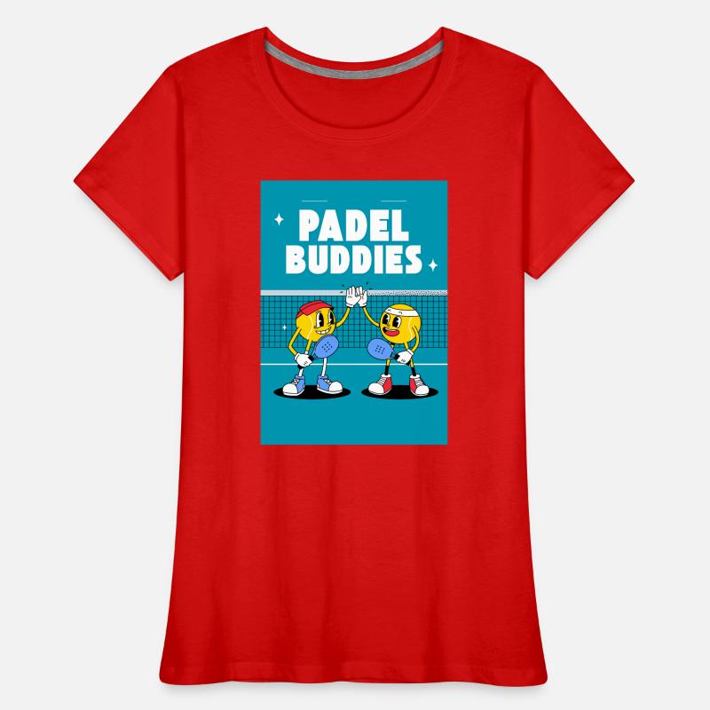 Padel Buddies High Five Duo Frauen Premium Bio T-Shirt