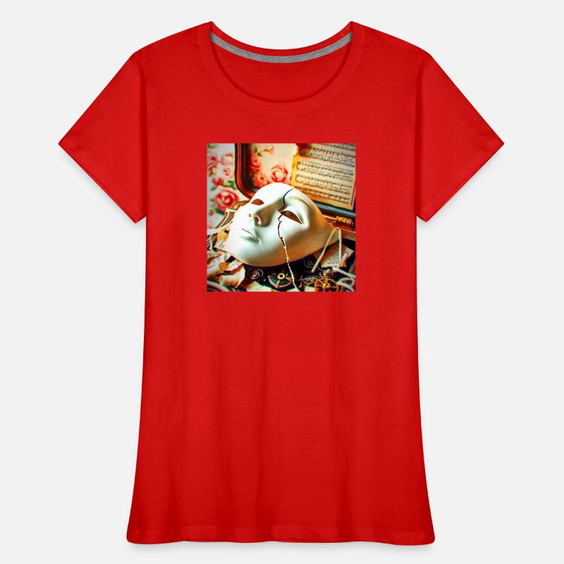 Mask Break Retro Setting Women's Premium Organic T-Shirt