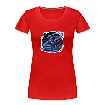 Live your dream - Women's Premium Organic T-Shirt - red - Front - Mia (176cm)