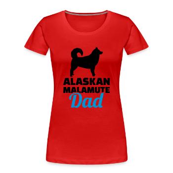 Alaskan Malamute - Women's Premium Organic T-Shirt - red - Front - Mia (176cm)