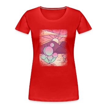 Kaktus - Desert Child - Mojave - Environmentalist - Frauen Premium Bio T-Shirt - Rot - Vorne - Mia (176cm)