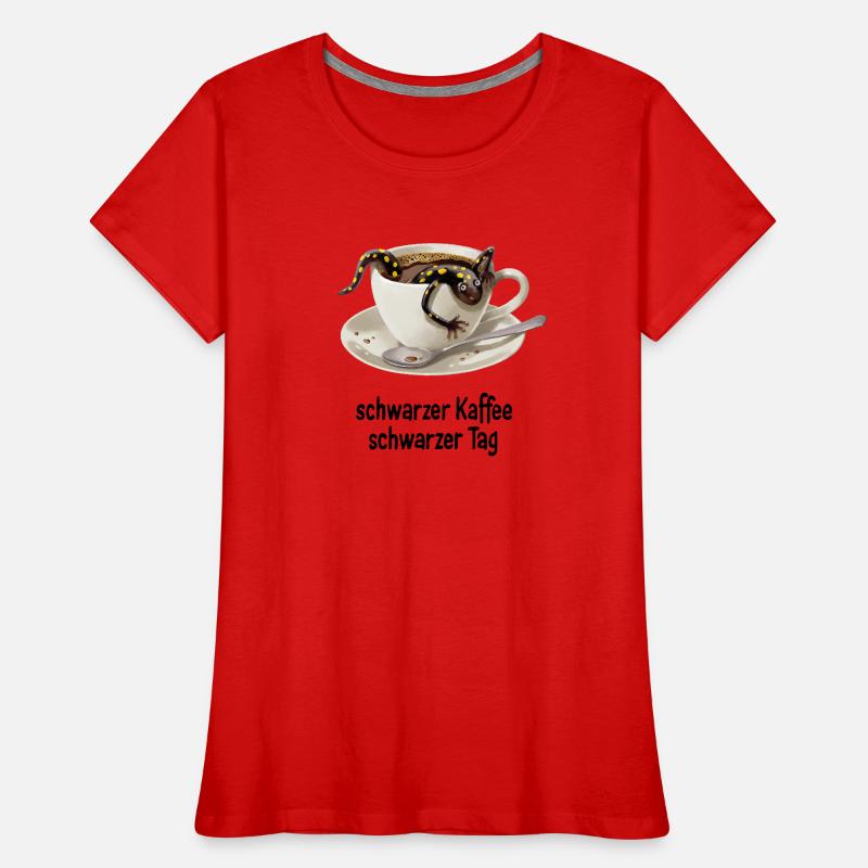 Kaffee–Salamander 2 Frauen Premium Bio T-Shirt