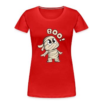 Halloween Süsse Mumie - Frauen Premium Bio T-Shirt - Rot - Vorne - Mia (176cm)
