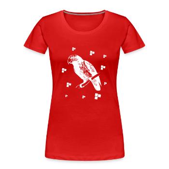 Papagei Kakadu Vogel Natur - Frauen Premium Bio T-Shirt - Rot - Vorne - Mia (176cm)