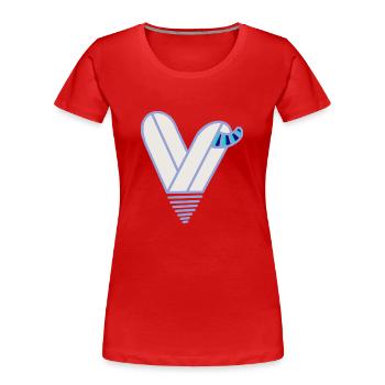 You Are My Heart - Frauen Premium Bio T-Shirt - Rot - Vorne - Mia (176cm)