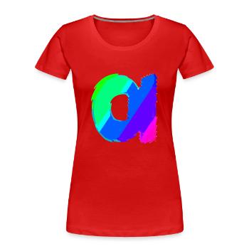 Alpha | Symbol | griechisches Alphabet - Frauen Premium Bio T-Shirt - Rot - Vorne - Mia (176cm)