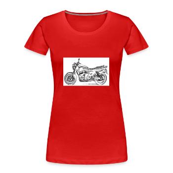 Suzuki GSX - Frauen Premium Bio T-Shirt - Rot - Vorne - Mia (176cm)