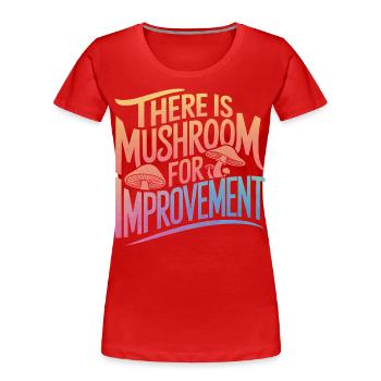 Champignons Champignons Champignon Champignon - T-shirt bio Premium Femme - rouge - Devant - Mia (176cm)