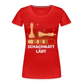Schachmatt Schach Schachmeister - Frauen Premium Bio T-Shirt - Rot - Vorne - Mia (176cm)