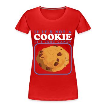 Cookies Cookie Cookie Baking Cookies Cookies Gift - Women's Premium Organic T-Shirt - red - Front - Mia (176cm)
