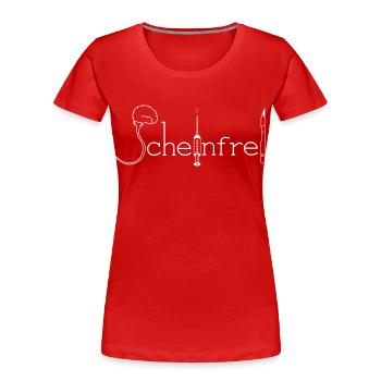 Scheinfrei - Frauen Premium Bio T-Shirt - Rot - Vorne - Mia (176cm)