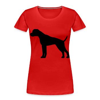 boxer - Women's Premium Organic T-Shirt - red - Front - Mia (176cm)