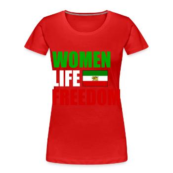 Women life freedom - T-shirt bio Premium Femme - rouge - Devant - Mia (176cm)