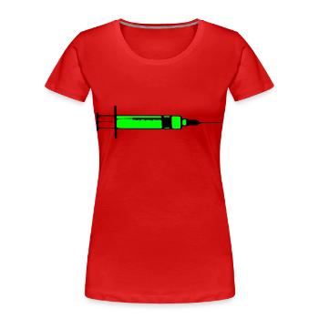Giftspritze Toxic 2c - Frauen Premium Bio T-Shirt - Rot - Vorne - Mia (176cm)