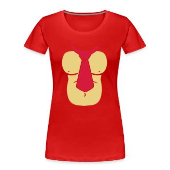 Ape Body - Frauen Premium Bio T-Shirt - Rot - Vorne - Mia (176cm)