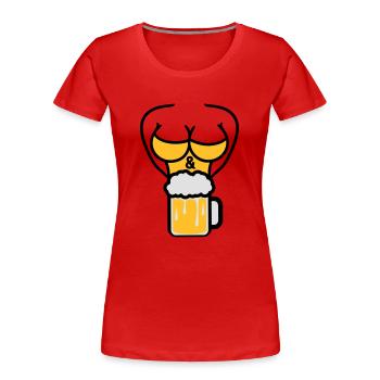 sans texte sexy chaud conception de sexe mignon lo - T-shirt bio Premium Femme - rouge - Devant - Mia (176cm)