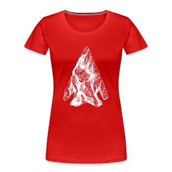 Arrowhead Hunting Pfeilspitzen Sammler - Frauen Premium Bio T-Shirt - Rot - Vorne - Mia (176cm)