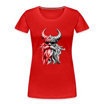 Rouge Ragnar - T-shirt bio Premium Femme - rouge - Devant - Mia (176cm)