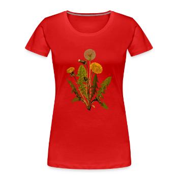 kraeuter rosmarin petersilie thymian dill oregano - Frauen Premium Bio T-Shirt - Rot - Vorne - Mia (176cm)