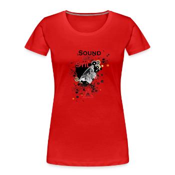 Sound mit Stil Chaos - Frauen Premium Bio T-Shirt - Rot - Vorne - Mia (176cm)