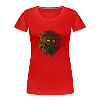 Litauen - Frauen Premium Bio T-Shirt - Rot - Vorne - Mia (176cm)
