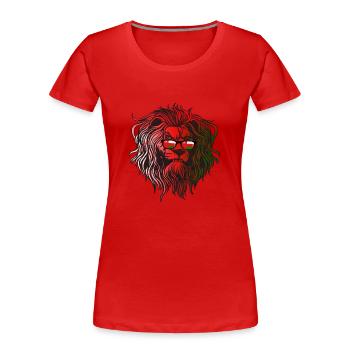 Oman - Frauen Premium Bio T-Shirt - Rot - Vorne - Mia (176cm)