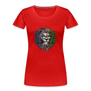 Usbekistan - Frauen Premium Bio T-Shirt - Rot - Vorne - Mia (176cm)