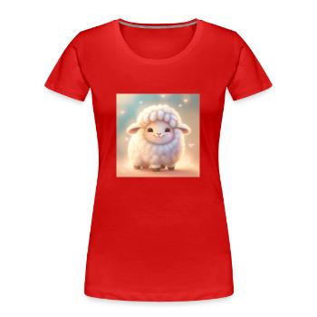 sheep sheep - Women's Premium Organic T-Shirt - red - Front - Mia (176cm)