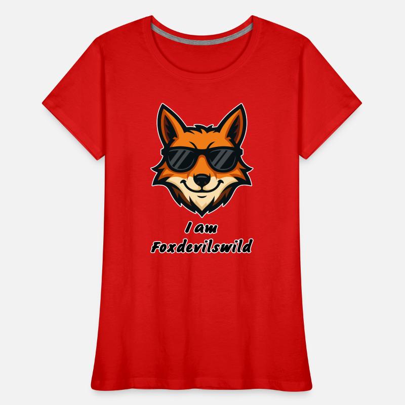 Foxdevilswild - I am Foxdevilswild - be cool Frauen Premium Bio T-Shirt