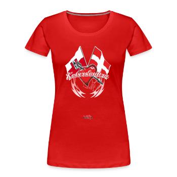 kaiserslautern - Flagge zeigen - Frauen Premium Bio T-Shirt - Rot - Vorne - Mia (176cm)