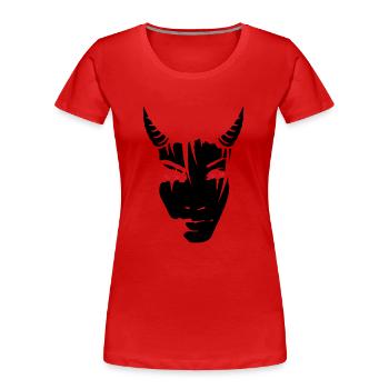 Devil girl - Frauen Premium Bio T-Shirt - Rot - Vorne - Mia (176cm)