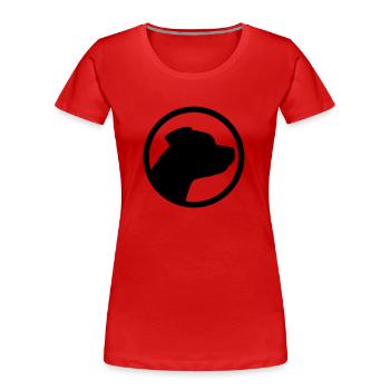 Staffordshire Terrier - Frauen Premium Bio T-Shirt - Rot - Vorne - Mia (176cm)