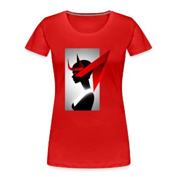 Fiendishly Gorgeous - Women's Premium Organic T-Shirt - red - Front - Mia (176cm)