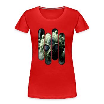Bug - Frauen Premium Bio T-Shirt - Rot - Vorne - Mia (176cm)