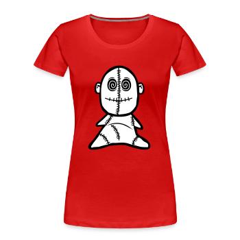 voodoo puppe - Frauen Premium Bio T-Shirt - Rot - Vorne - Mia (176cm)