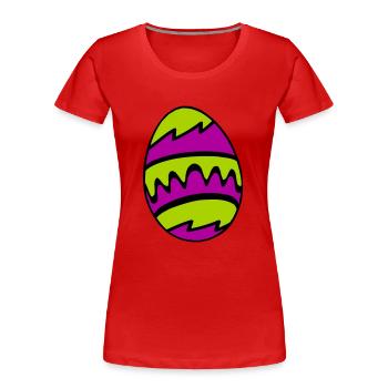 osterei - Frauen Premium Bio T-Shirt - Rot - Vorne - Mia (176cm)