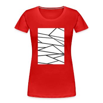Humming - Frauen Premium Bio T-Shirt - Rot - Vorne - Mia (176cm)